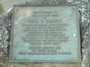 The dedication Plaque on a granite stone on the front lawn of the Little Red School House, Wallingford, VT, USA
